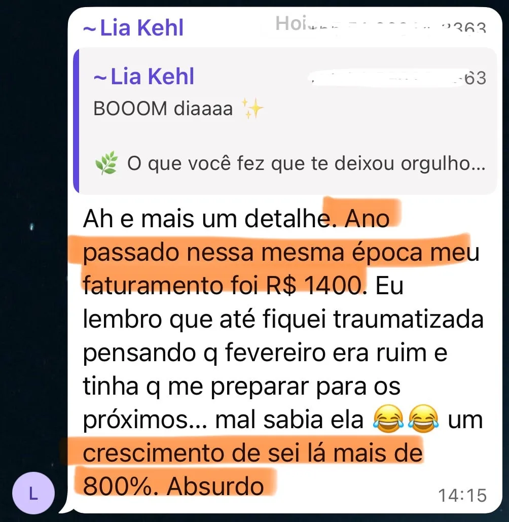 Depoimento Lia Kehl